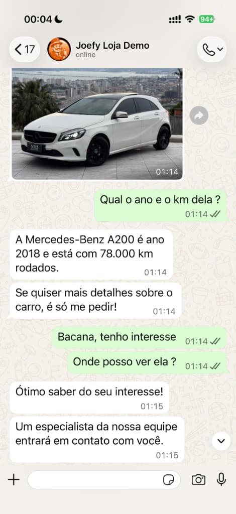 Conversas no celular